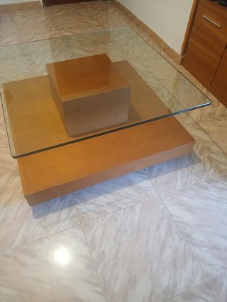 Regalo Mesa centro madera-vidrio