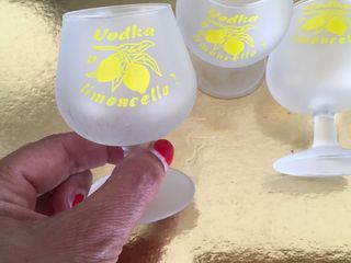 4 Bicchierini vintage Vodka Limoncello - 4pz