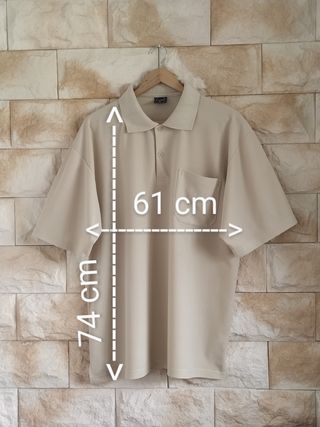 Polo Beige XL Retro años 90