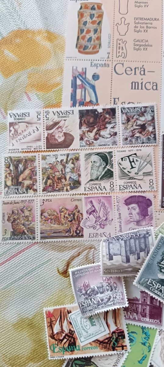 250 Sellos España: ¡Sin usar!. No hay repetidos