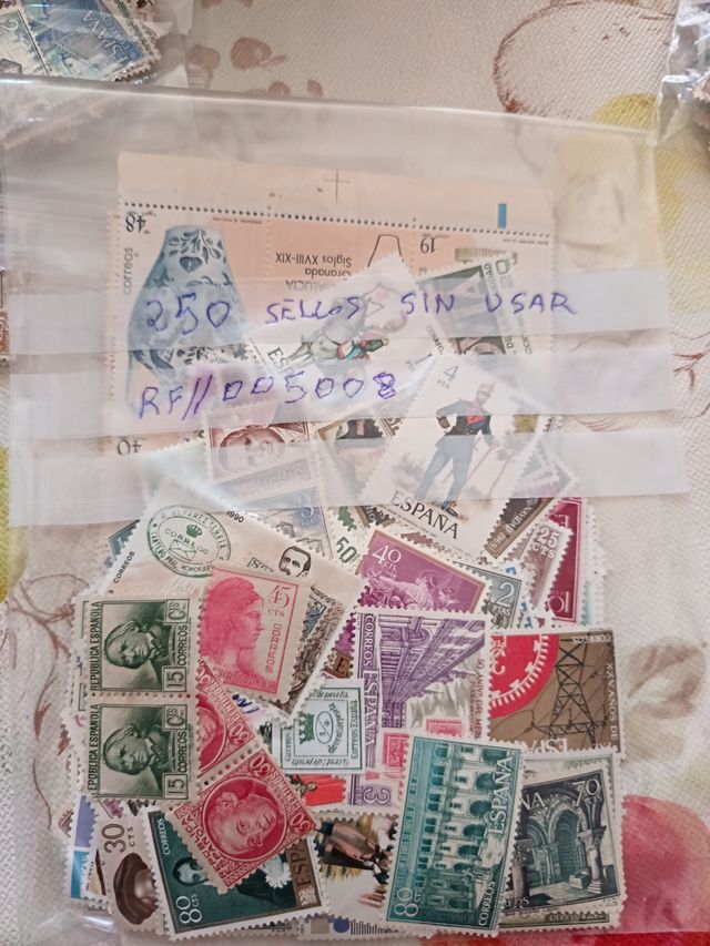 250 Sellos España: ¡Sin usar!. No hay repetidos