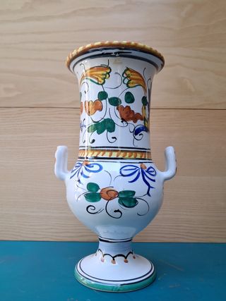 Vaso Ceramica Dipinto a Mano Vintage