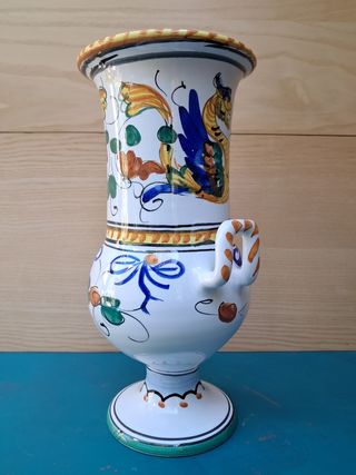 Vaso Ceramica Dipinto a Mano Vintage