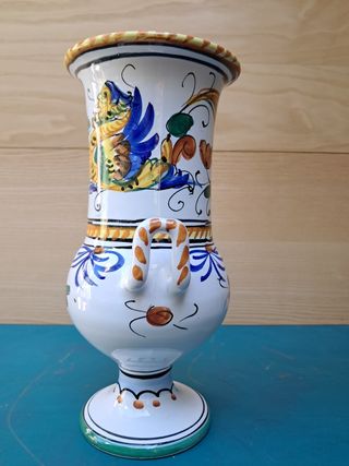 Vaso Ceramica Dipinto a Mano Vintage