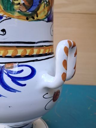 Vaso Ceramica Dipinto a Mano Vintage