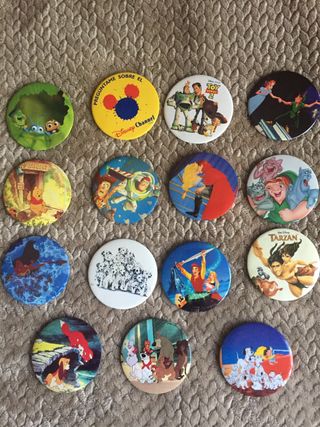Chapas Disney vintage profesionales para coleccion