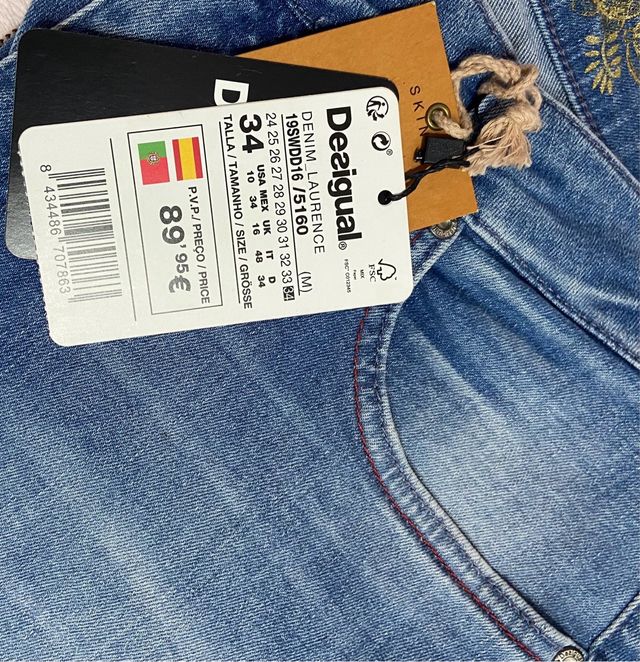 Vaqueros Desigual Talla XS