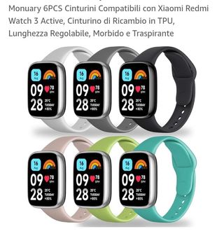 6 cinturini Monuary Xiaomi Redmi Watch 3
