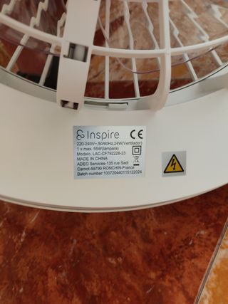 Ventilador techo Inspire Estepa - 58cm