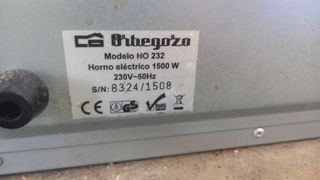 Horno pequeño Orbegozo