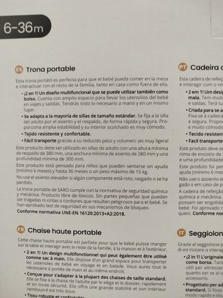 Trona portátil Saro 2 en 1
