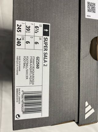 Adidas Super Sala 2 - Zapatillas Fútbol Sala 39