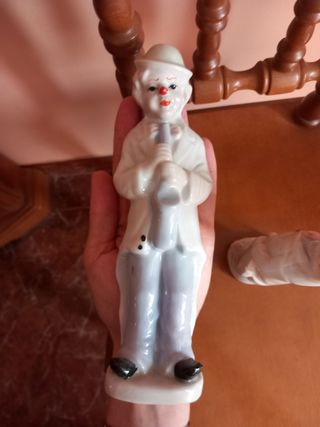 2 figuras payaso vintage