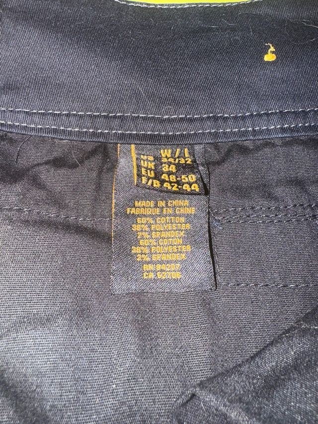 Pantaloni cargo lavoro blu scuro lunghezza 93 cm, 