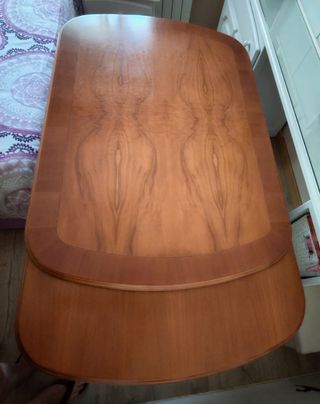 Mesa comedor madera extensible 130x90