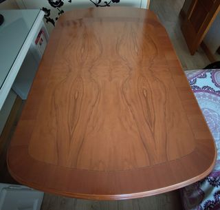 Mesa comedor madera extensible 130x90