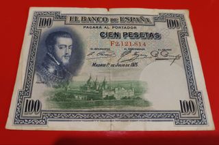 Billete 100 pesetas España 1925