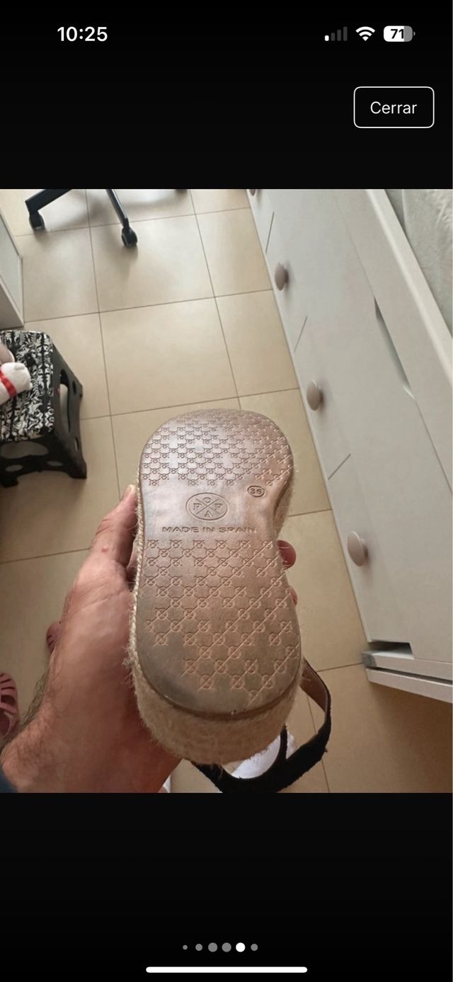 Sandalias plataforma negras usadas 1 vez