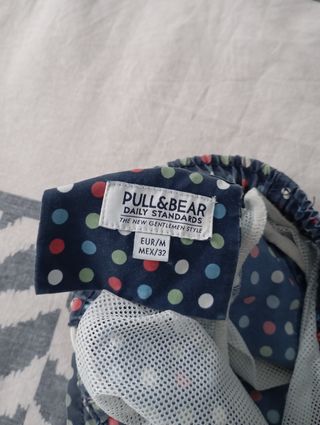 Bañador Pull&Bear - Azul lunares