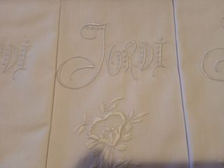 Juego de cama bordado - Blanco
