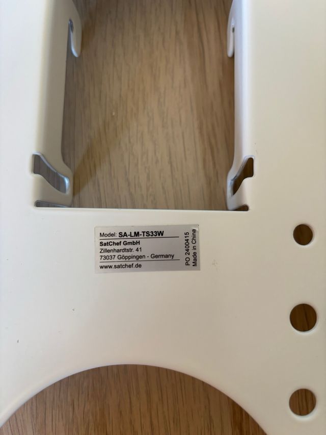 Soporte TV blanco - Pared