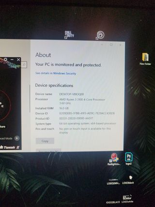 PC Gamer AMD Ryzen con Monitor 24"