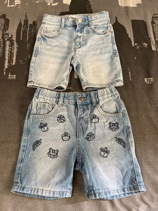 2 Shorts Vaqueros Niño