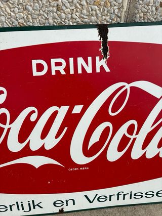 Letrero Coca-Cola antiguo