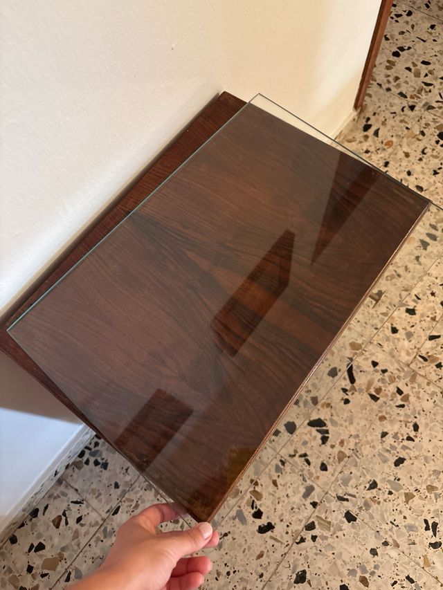 Mesita noche vintage madera