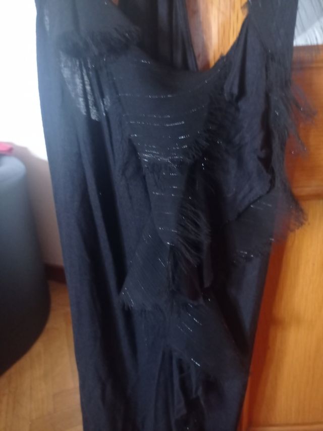 Top negro mujer - sin mangas