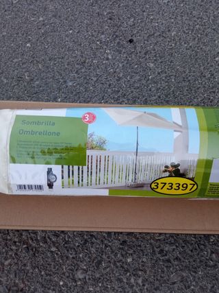 Oferta!!Sombrilla playa beige - Parasol