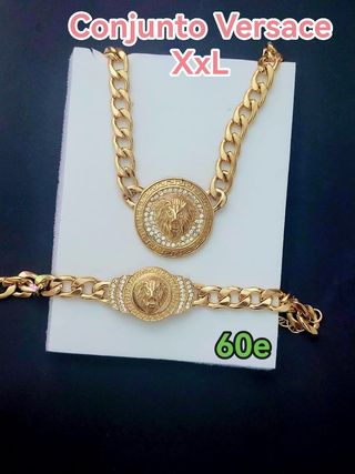 Conjunto Versa ce Dorado - Collar y Pulsera, golfi