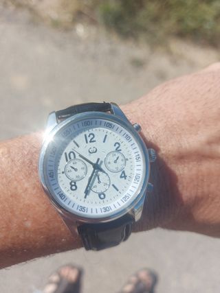 Reloj clásico hombre - Negro y Plata