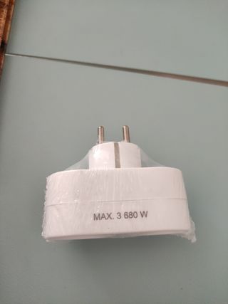 Adaptador enchufe europeo x2