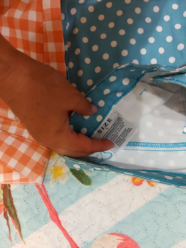 3 Pantaloni elasticizzati: Arancione, Azzurro, Leo