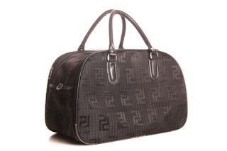 Borsa da viaggio vintage stile Fendi nera 20L