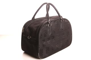 Borsa da viaggio vintage stile Fendi nera 20L