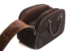 Borsa da viaggio vintage stile Fendi nera 20L