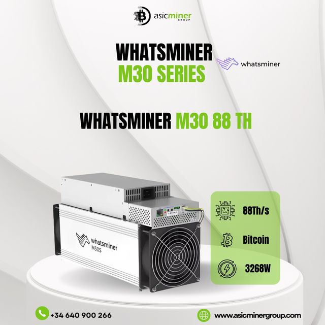 Whatsminer M30s 88TH - Minero Bitcoin