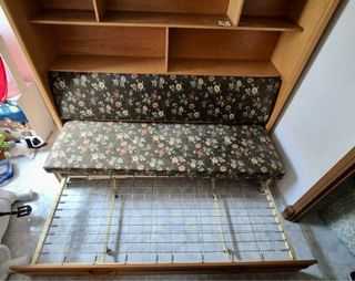 Sofá cama nido madera - Mueble almacenaje