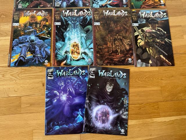 comics warlands del 1 al 6 9 10. y en otra 5 y 6
