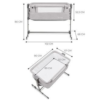 Minicuna colecho Kinderkraft Neste Up