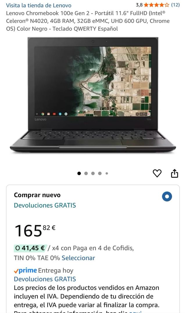 Lenovo 100e Chromebook - Portátil