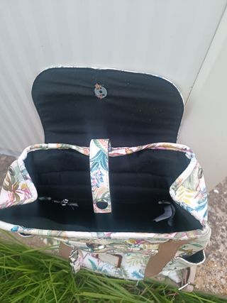 Mochila estampada floral