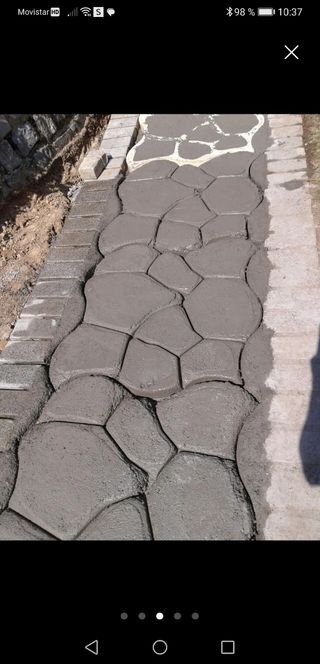 Molde caminos piedra mar