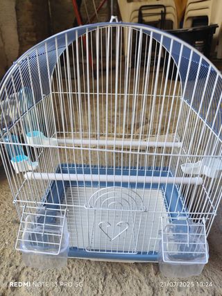 Jaulas canarios blancas
