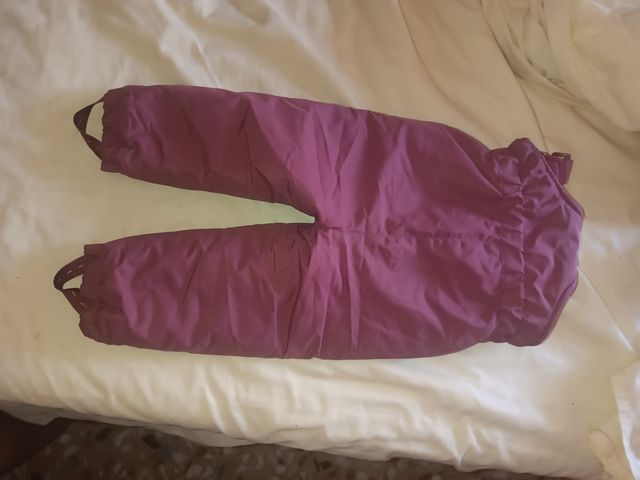 Mono nieve bebé niña rosa