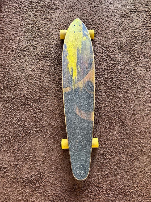 Longboard Black-Yellow