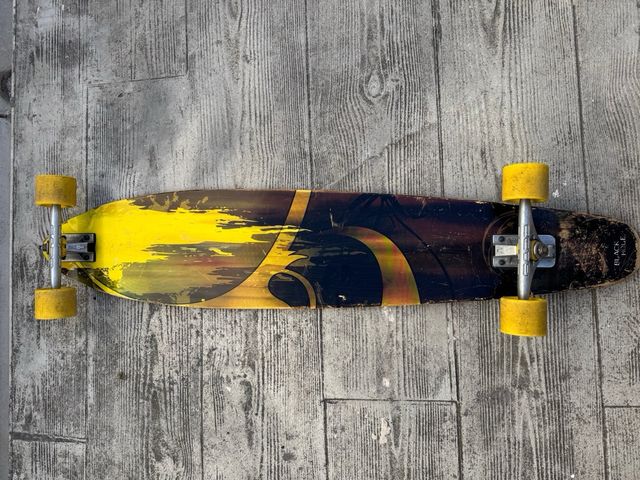 Longboard Black-Yellow