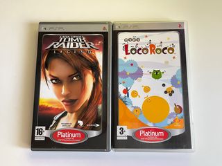 PSP: LocoRoco e Tomb Raider Legend COMPLETI